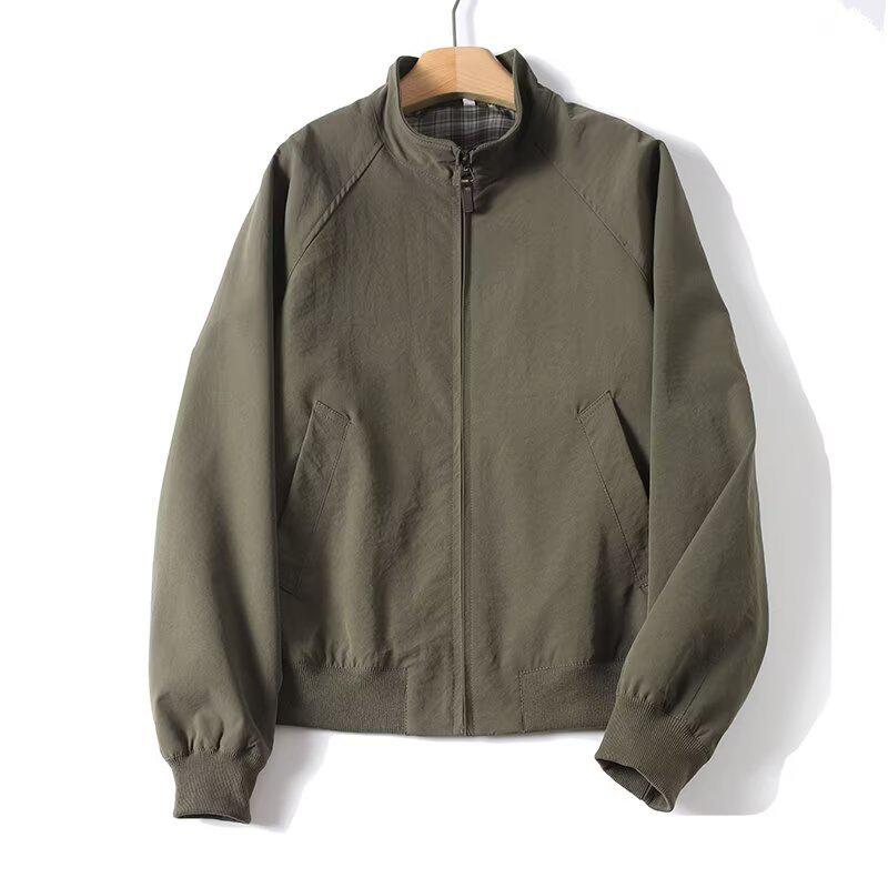 2026 Spring Men's & Women's Harrington Stand Collar Long Sleeve Zipper Jacket