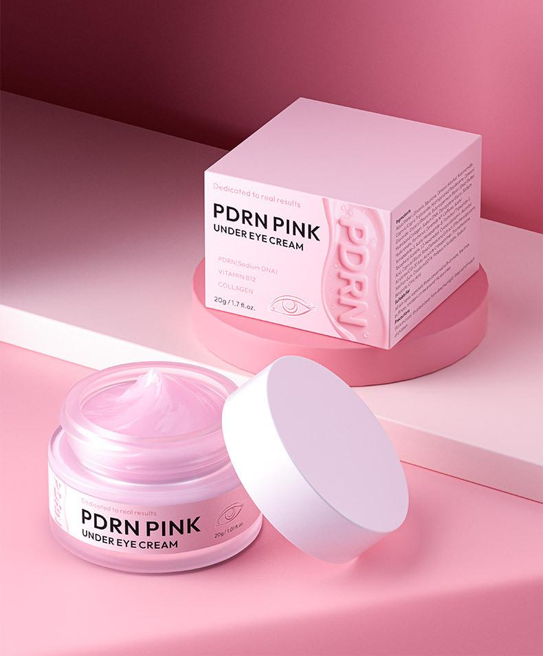 

Pink peptide collagen eye cream firming and lightening salmon moisturizing Essence pdrn eye Cream