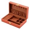 Custom Logo Luxury PU Leather Jewelry Boxes Portable Multi-grid Flip Top Jewelry Storage Box for Ring Necklace Earring