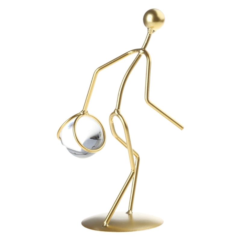 

Athlete Crystal Ball Figurine for Creative Doing Sports Restaurant Bar Dining Ro 1
