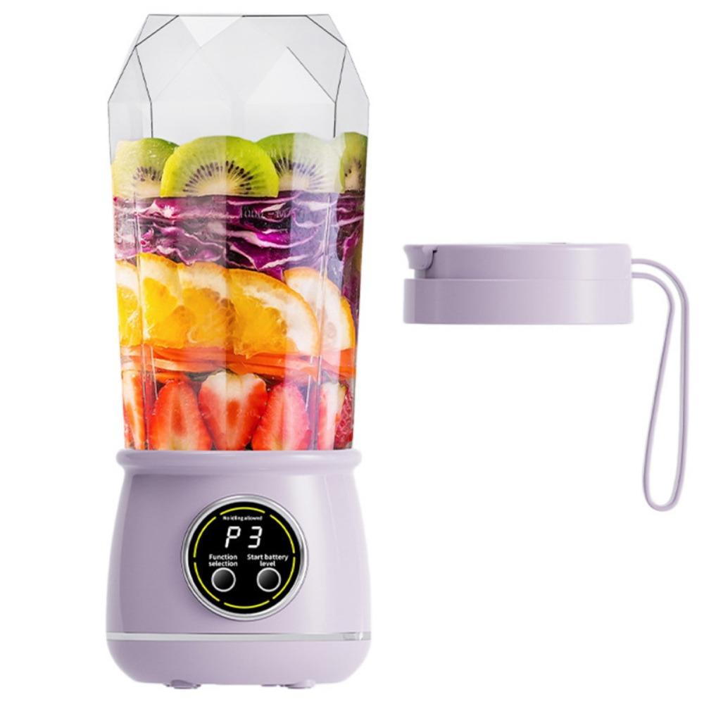 550ml Electric Juice Maker Wireless Electric Juice Blender Cup Ice Crusher Ice Crusher фиолетовый