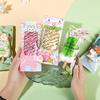 100pcs Cartoon Bear Rabbit Ice Cream Packaging Bag Heat Sealable Popsicle Plastic Wrappers for Homemade Ice Cream Yogurt Stick