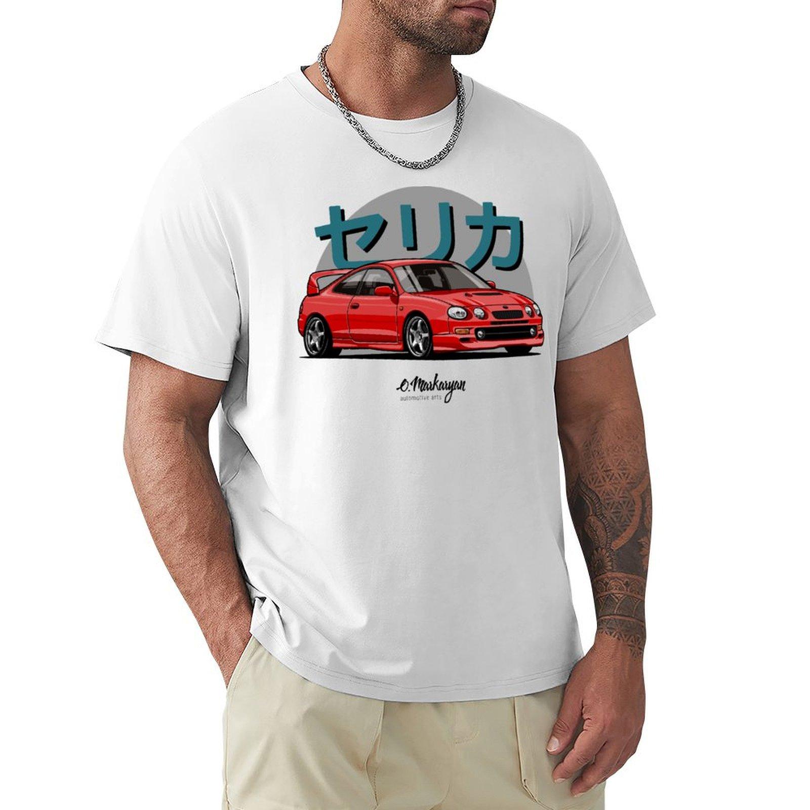 Celica GTFour red TShirt oversize tshirts man customs design your own blanks quick drying plain white t shirts men S