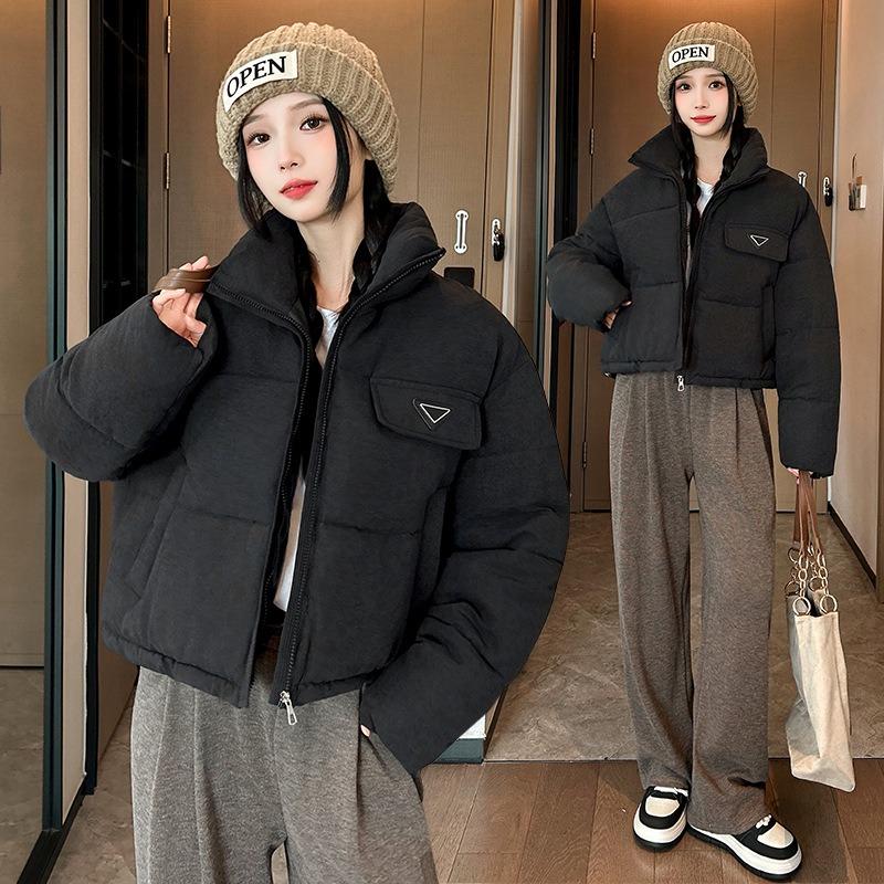 Winter new women's fashion temperament commuting simple thickened small short down cotton jacket tide