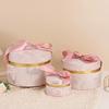 European Style Round Ribbon Gift Box for Weddings