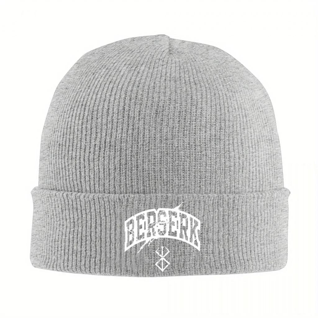 New Berserks Symbol T Knitted Caps For Women Unisex Skullies Beanies Winter Hat Acrylic Anime Hip Hop Cap