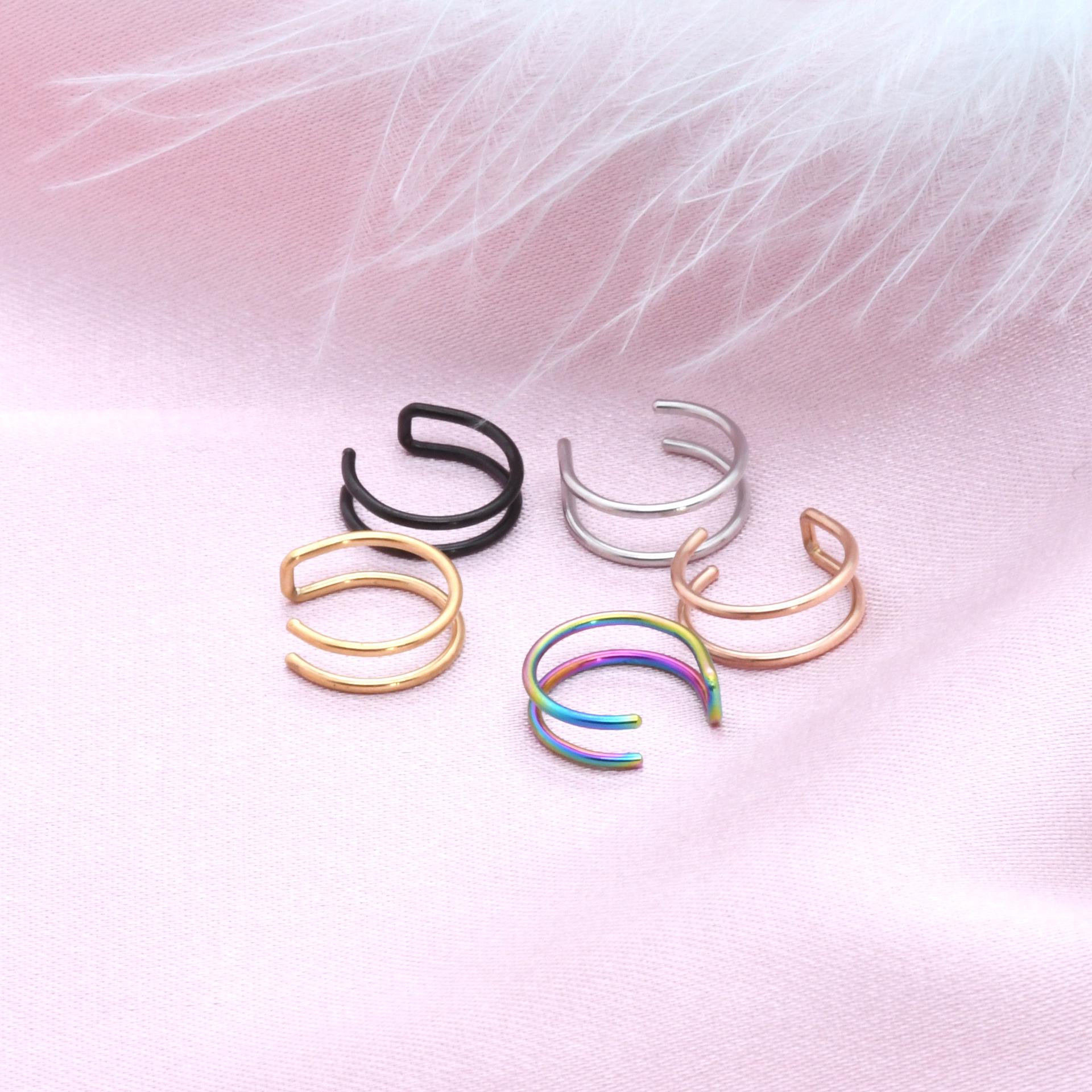 

Clip-On C-Shaped Earrings & Lip Rings for Men - No Piercing Needed