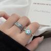 Ethnic Style Retro Enamel Phoenix Feather Open Ring Niche Design Key High-End Sense Stacking Wearing Index Finger Ring Woman