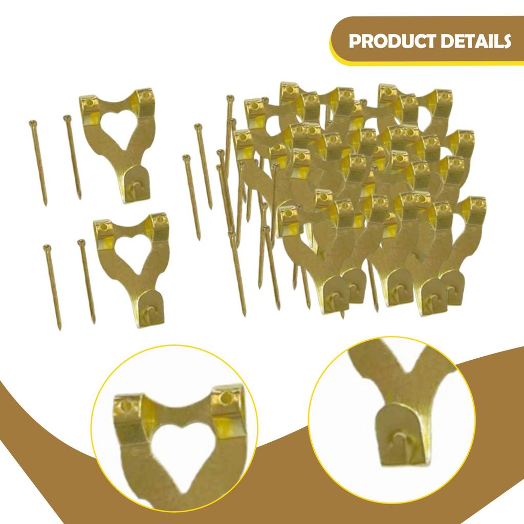 20Pcs Picture Frame Hangers with Nails Hardware for Calendar Photo