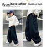 Boys' Fleece-Lined Warm Casual Pants - Thick, Versatile, Loose Fit for Autumn & Winter