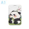 Zestaw kart Anime Cute Panda Smycz do kluczy Telefon komórkowy Zawieszka Lina Keycord Uchwyt na identyfikator Brelok DIY Smycze Prezent