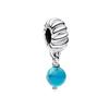 New copper Plated Blue Sea Beaded Charm Bead Charms Pendant Compatible With for The Do It Yourself Bracelets Women Jewellery Girlfriend Gifts