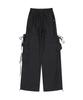 ORDINARY HOLIDAY Linen Cargo Wide Pants [Black]