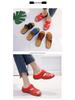 Retro-Mode Übergröße Damen Keilabsatz Anti-Verschleiß Sandalen