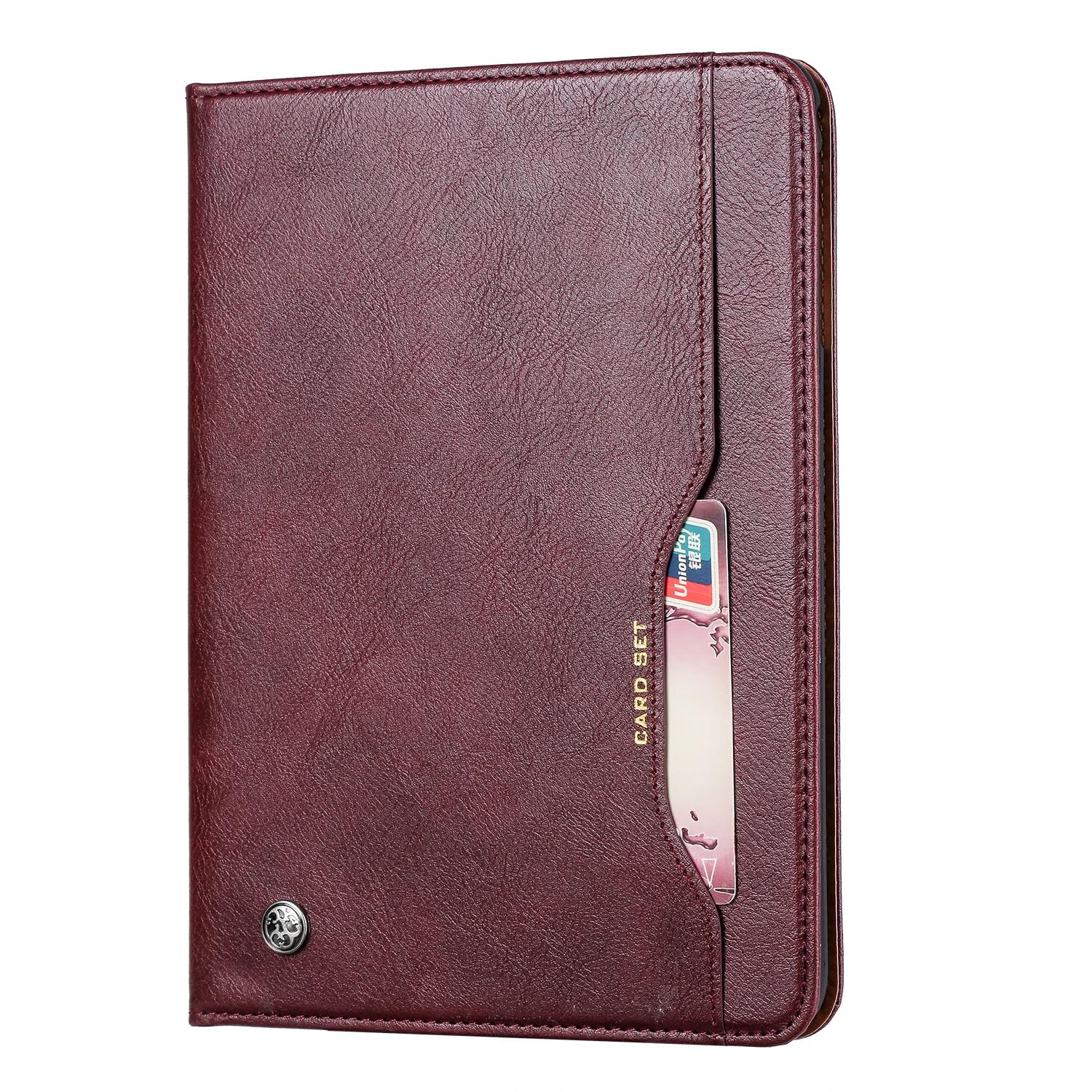 Luxe Business Flip Lederen Tablethoes voor IPad Mini 7 Mini 6 5 4 3 1e Generatie Zacht Huidgevoel Beschermhoes iPad mini 5 8inch