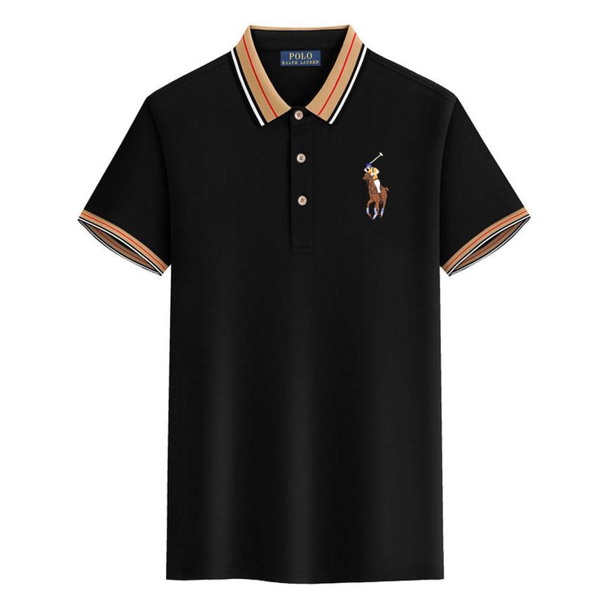 Polo Ralph Lauren Summer 2025 New Embroidered Business Casual Lapel Polo Shirt, Comfortable New Skin Couple Polo Shirt