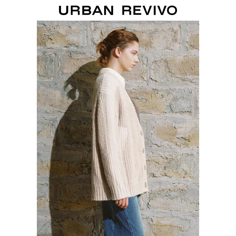 UR Women's Colorblock V-Neck Knit Cardigan