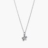 Jbans Classic Volume Mini Flower Pendant Slim Chain Necklace (C2503-An884_Sv)