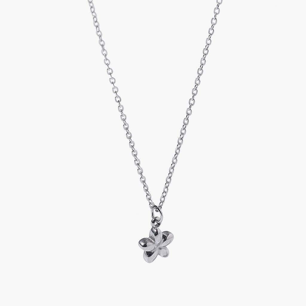 Jbans Classic Volume Mini Flower Pendant Slim Chain Necklace (C2503-An884_Sv)