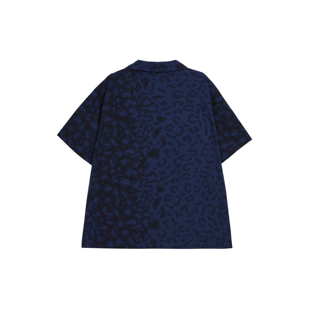 Nike SB SS24 Print Bowler Short Sleeve Button Down Skate Top Shirt Unisex Midnight Marine Blue FN2596-410