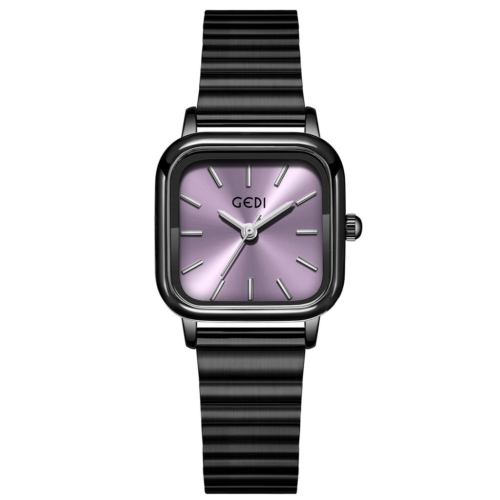 Simple And High-End Small Square Plate Women'S Watch, High Value, Small And Exquisite Bamboo Steel Belt, Waterproof Quartz Watch