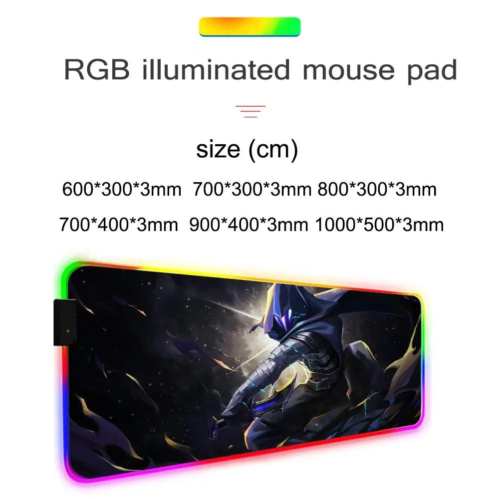 Omen valorant Mouse Pad RGB Mousepad da Gioco Grande Pad LED Tappetino da Scrivania per PC Tappetino Luminoso per Mouse Tappetini Grandi per Tastiera Tappeto da Tavolo Con