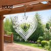 Outdoor Bird Scarer Stainless Steel Reflective Wind Spinners, Garden Decor, Sparkly Spinner, Devices Deterrent to Repellent Pendant Scare Birds