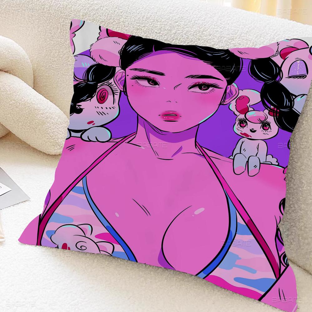 Ins Japanese Anime Cushion Cover Decorative Pillow Sofa Home Decor Case Pillow Cases