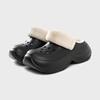 Hole shoes women's 2025 autumn and winter new warm plush cotton slippers cute and funny DIY half-drag cotton shoes
