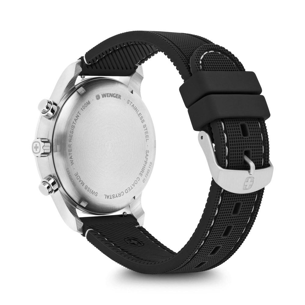Wenger Attitude Chrono Black 01.1543.119 Watch 3-Year Warranty