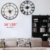 Large Metal Skeleton Wall Clock Antique Gold Home Decor Round Wall Clock Living Room Decorative 40cm/50cm