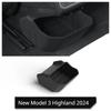 For Tesla 2024 New Model 3 Highland Rear Middle Storage Box Silicone Rear Floor Storage Box Organizer Car Interior Accessories