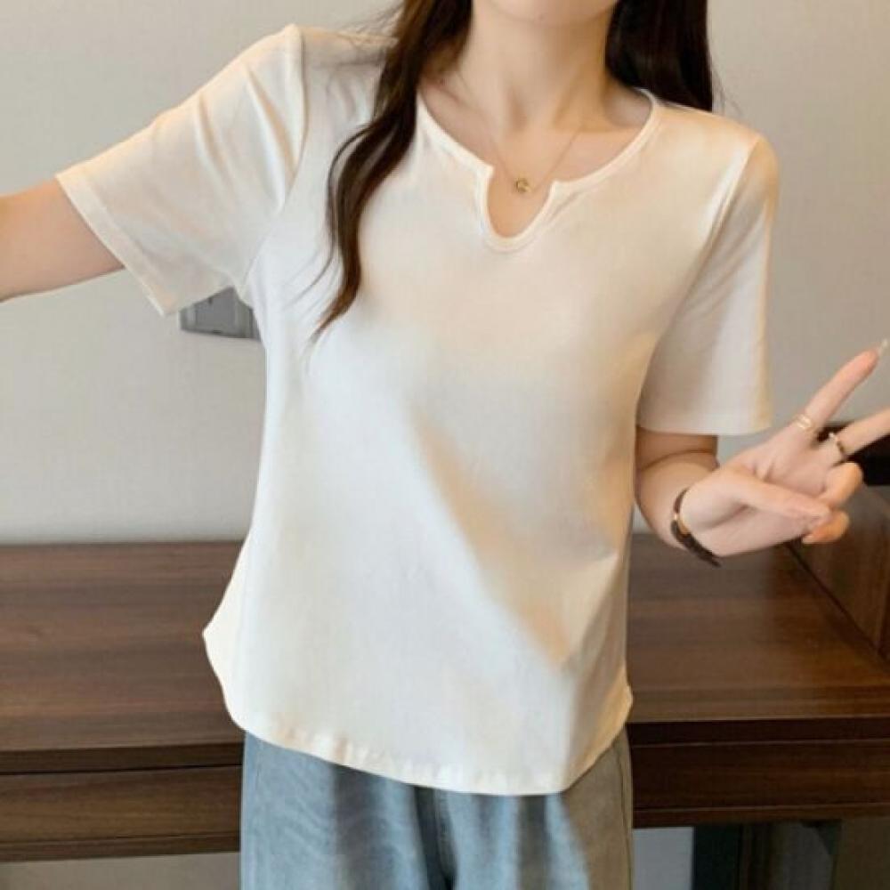 Navava Women Simple Solid Daily T shirT nT2312