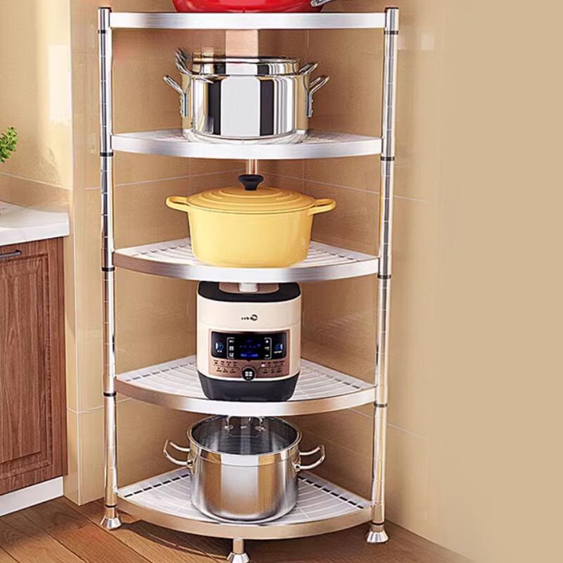 Modern Corner Kitchen Pot Storage Rack