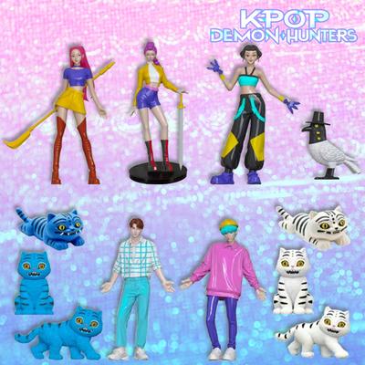 Kpop Demon Hunters Figúrka K Pop Demon Hunters Figúrky Huntrix Figúrky Hračka Derpys Tiger Rumi Mira Zoey Sussy Figúrka Ozdoba