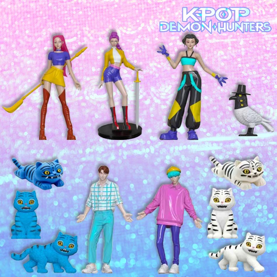 Kpop Dämonenjäger Figur K Pop Dämonenjäger Figuren Huntrix Figuren Spielzeug Derpys Tiger Rumi Mira Zoey Sussy Figur Ornament