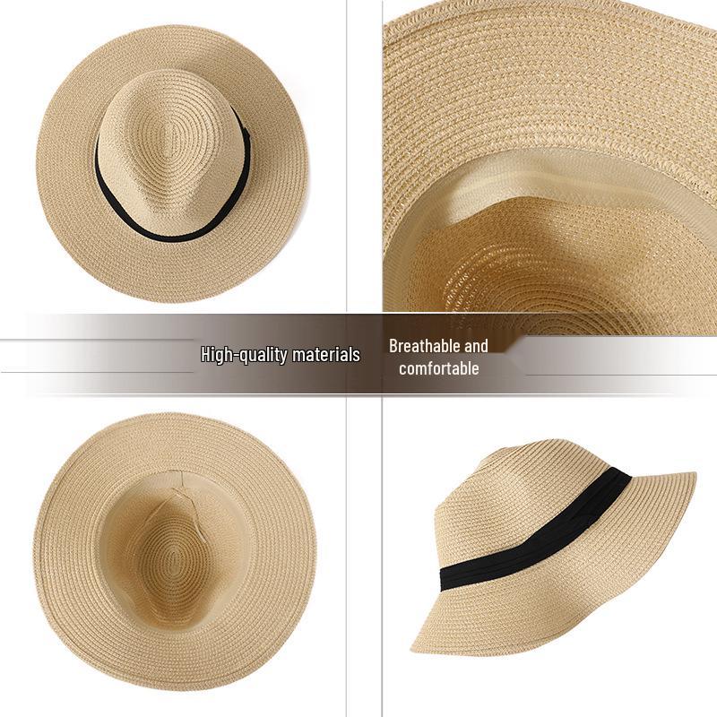Stylish Summer Panama Straw Hat - Outdoor Sun Protection Jazz & Beach Hat