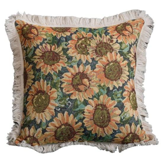 Attractive Cushion Cover Non-shrink Home Decoration 45cm Flower Pillow Case Office Decor