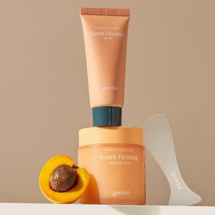 

[lovelyk] goodal Apricot Collagen Youth Firming Wash Off Mask 110 г Специальный набор (+Крем для укрепления кожи с коллагеном и абрикосом 31 мл)