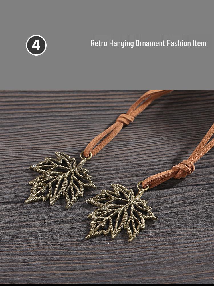 Maple Leaf Retro Kraft Paper Notebook: Simplistic Student Planner & Travel Diary