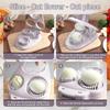 1 Pcs Heavy Duty Egg Slicer with 3 Cutting Modes,Stainless Steel Egg Cutter for Hard Boiled Eggs,Strawberry,Grape,Mushroom,Kitchen Dicer Tool