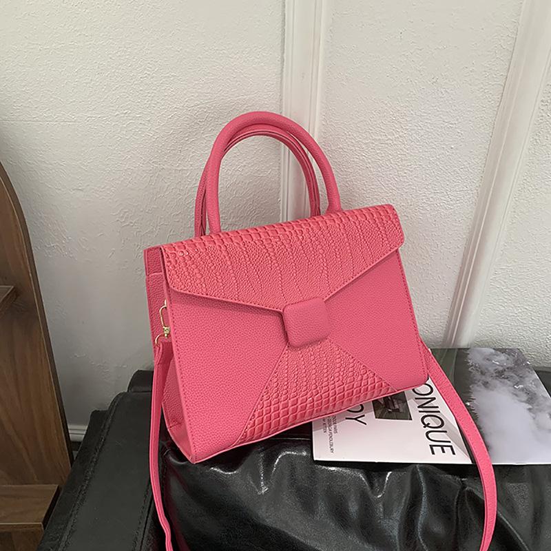 Fashion High-end Leather Texture Tote Bag Design Sense Commute All-matching Light Luxury Shoulder Bag Women's Pop Crossbody Bag