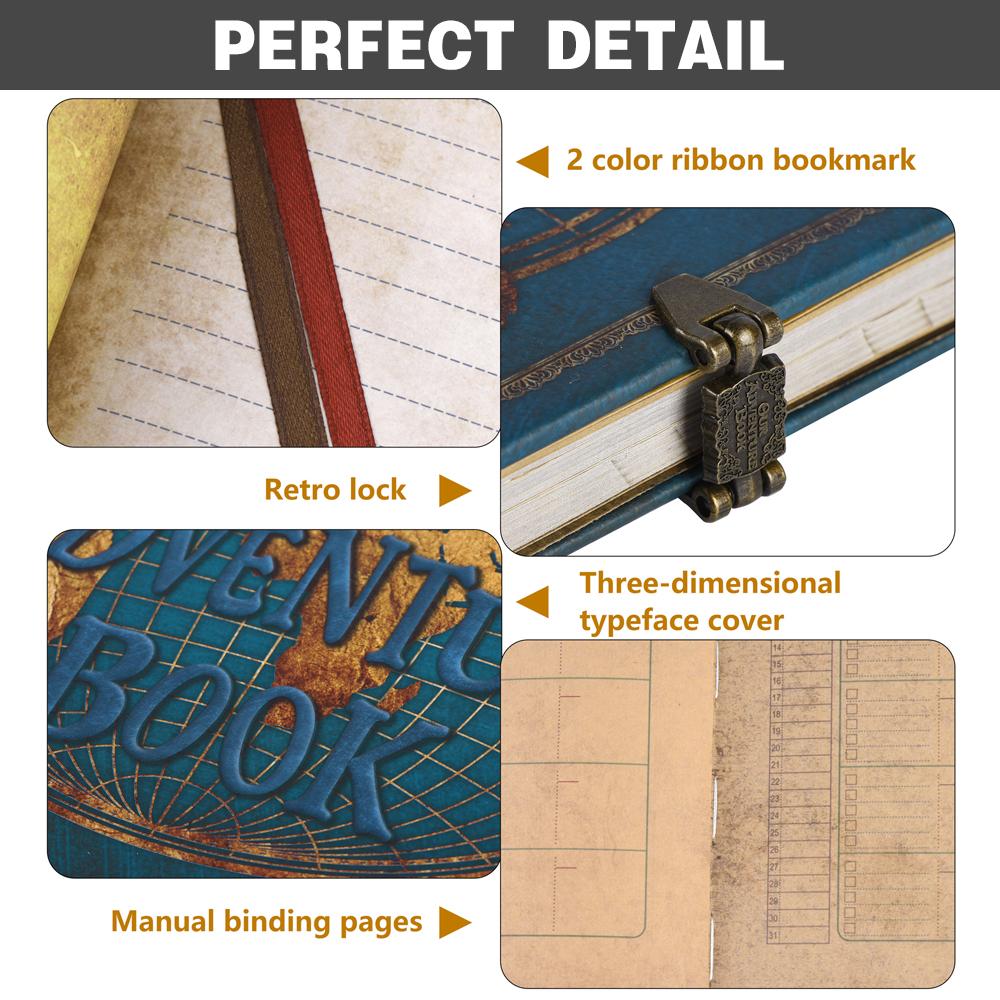 180 Stron DIY Album na Zdjęcia z Podróży Nasza Księga Przygód Skórzany Retro Kreatywny Album na Rocznicę Księga Gości Weselnych Pamiątka