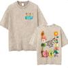 Rolig Debi Tirar Mas Fotos DTMF Vintage Tvättad T-shirt Bad Bunny Album 2026 Merch T-shirts Herr Dam Harajuku Överdimensionerad T-shirt