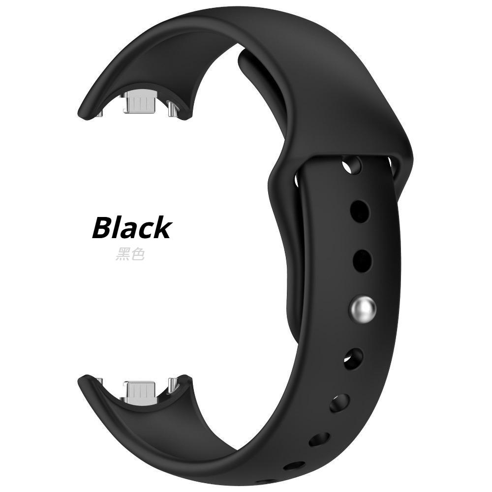 

For Xiaomi Band 8 9 10 Strap SmartWatch Accessories Silicone Sport Replacement Wristband pulseira correa For MiBand 10 Bracelet Xiaomi Band 8/9/10 чёрный