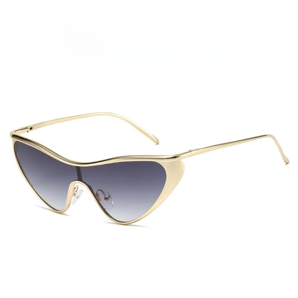 

Большие солнцезащитные очки «кошачий глаз» женские роскошные ретро Y2K панк солнцезащитные очки для дам UV400 летние очки для пеших прогулок солнцезащитные очки