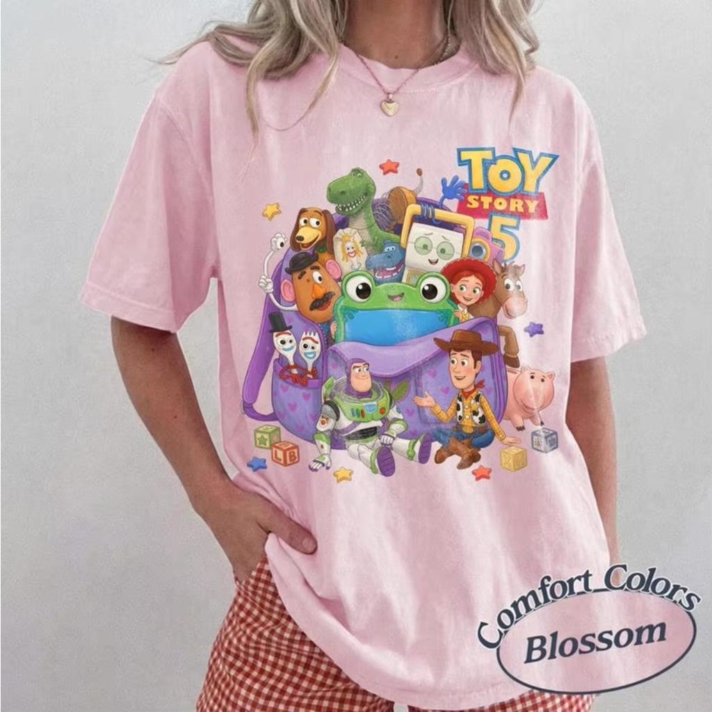 Toy Story 5 Movie T-shirt Men Women Oversized Streetwear Y2k Short-sleeved Unisex Casual Loose Comfortable Soft Female Male Clothing