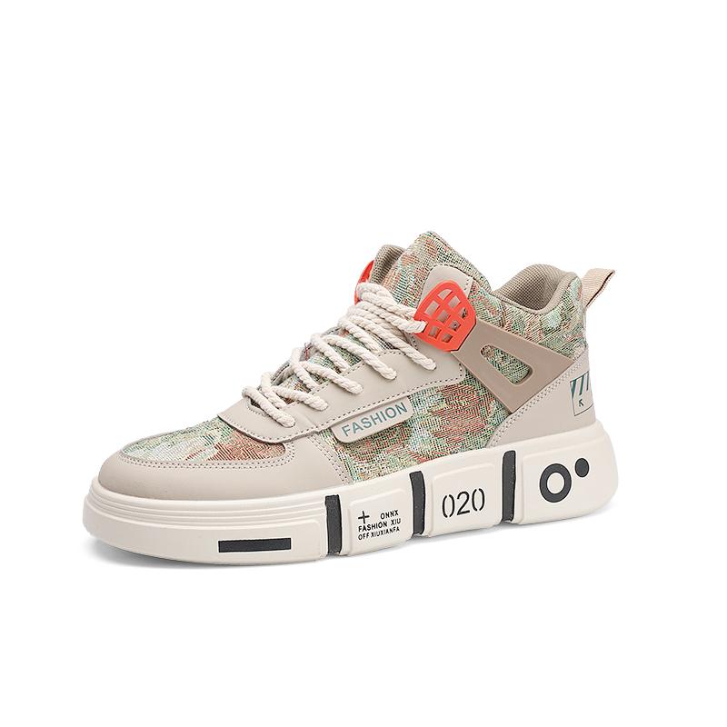 Herbst neue High-Top Canvas Schuhe männliche Teenager Mittelschule Sportschuhe rutschfest lässig alle Mode Schuhe