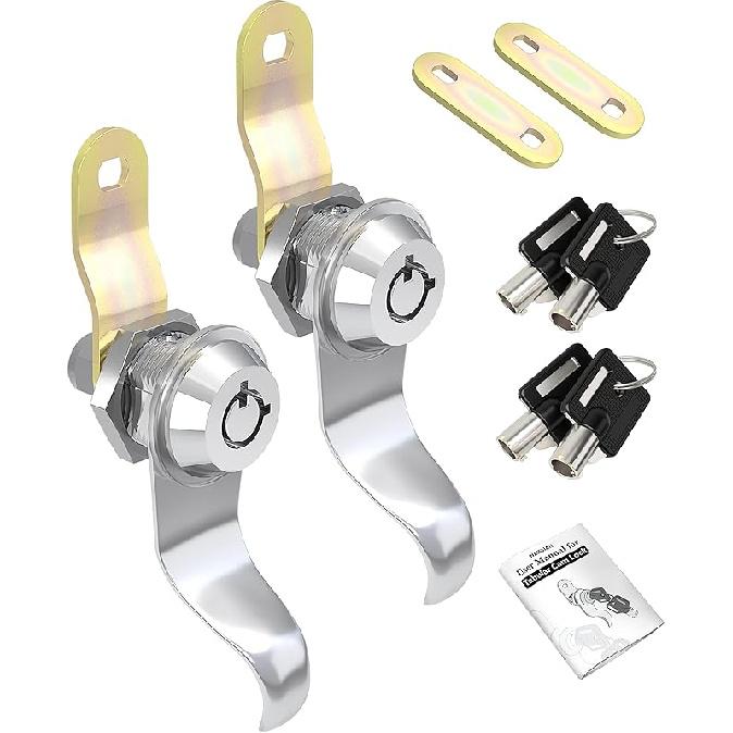 RV Locks For Storage Door 7/8 Inch, RV Compartment Locks For Camper Travel Trailer Cabinet With Keys 7/8", Pack Of 6 Locks With 6 Keyed Alike With