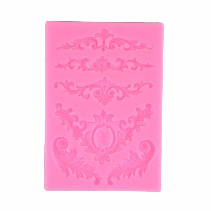 Premium Quality Silicone Fondant Mould With Vintage Baroque Cake Border Design